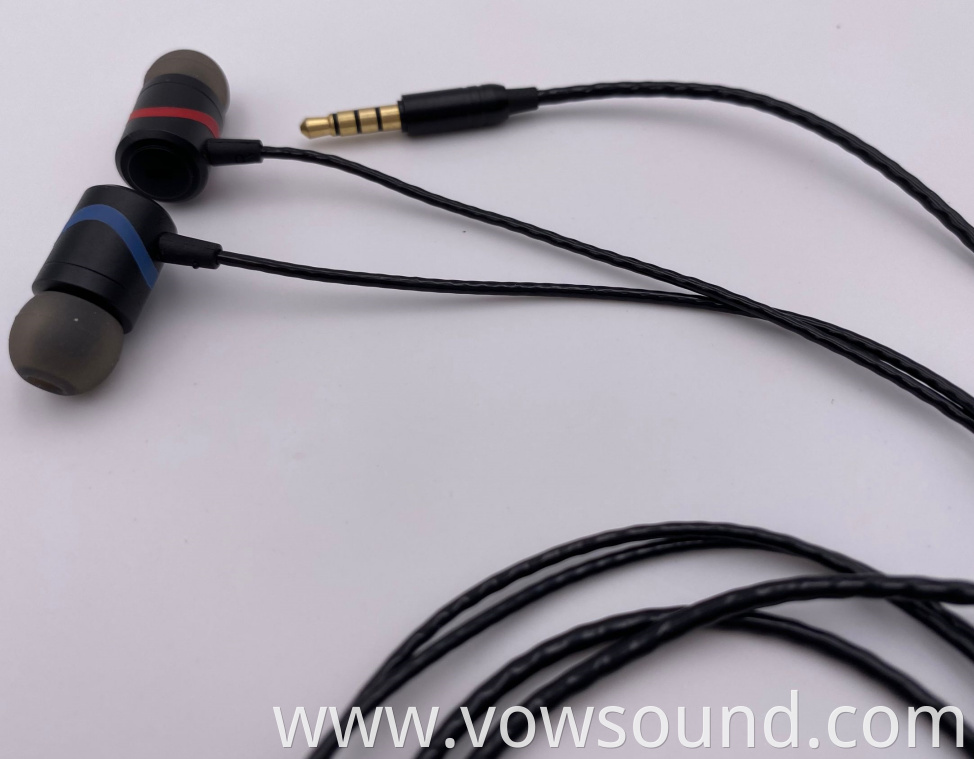 Sport In Ear Earphone Metal Wired Earphone